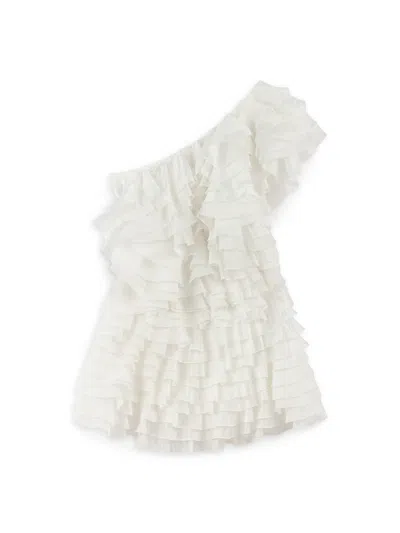 Nocturne Mini Dress With Layered Ruffle Details