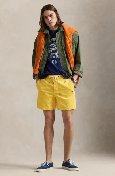 Polo Ralph Lauren Prepsters Embroidered Corduroy Swim Trunks
