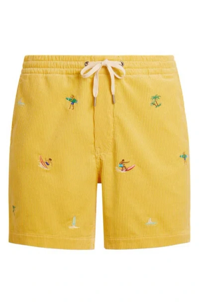 Polo Ralph Lauren Prepsters Embroidered Corduroy Swim Trunks