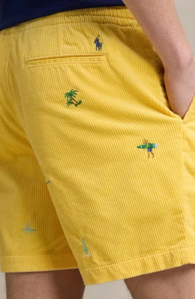 Polo Ralph Lauren Prepsters Embroidered Corduroy Swim Trunks