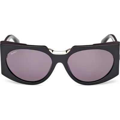 Max Mara 59mm Round Sunglasses