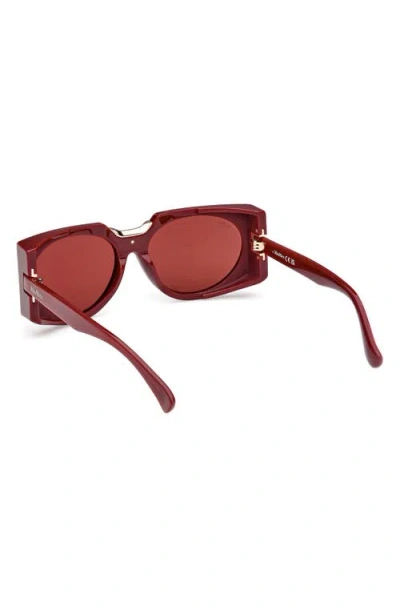Max Mara 59mm Round Sunglasses
