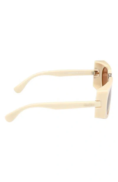 Max Mara 59mm Round Sunglasses