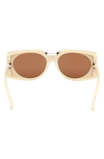 Max Mara 59mm Round Sunglasses