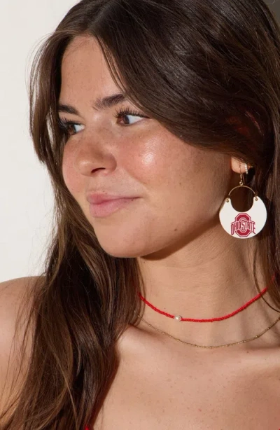 Nickel & Suede University Ninas Earrings