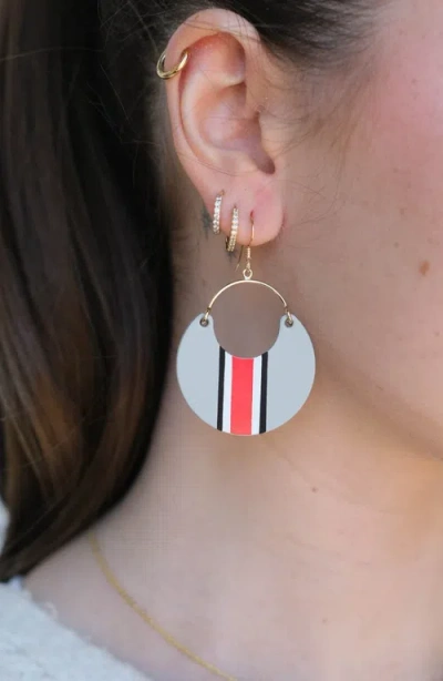 Nickel & Suede University Ninas Earrings