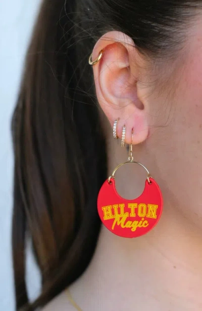 Nickel & Suede University Ninas Earrings