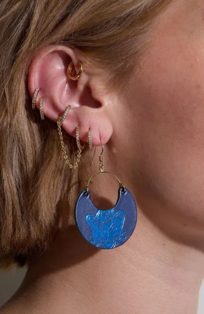 Nickel & Suede University Ninas Earrings