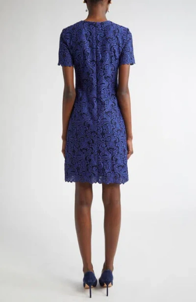 St John St. John Collection Guipure Lace Shift Dress
