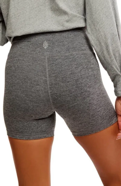 Free People Fp Movement Never Better Heathered Bike Shorts