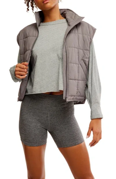 Free People Fp Movement Never Better Heathered Bike Shorts