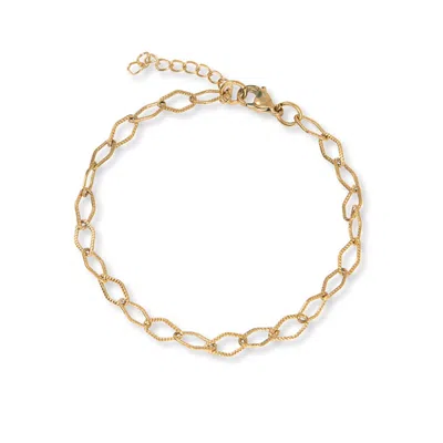 A Weathered Penny Women's Gold Ines Cable Bracelet