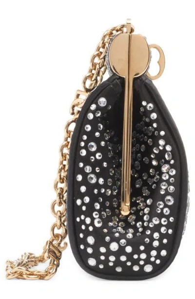 Dolce & Gabbana Dolce&gabbana Marlene Crystal Embellished Satin Shoulder Bag