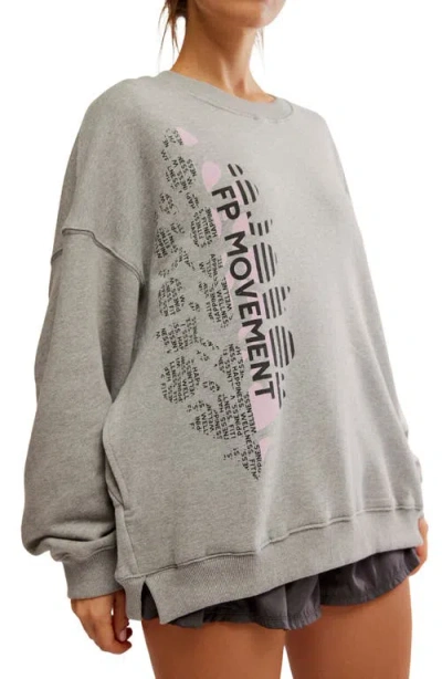 Free People Fp Movement All Star Oversize Graphic Sweatshirt