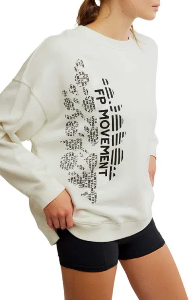 Free People Fp Movement All Star Oversize Graphic Sweatshirt