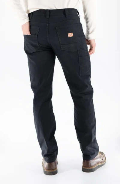 Devil-dog Dungarees Stretch Twill Carpenter Pants In Black