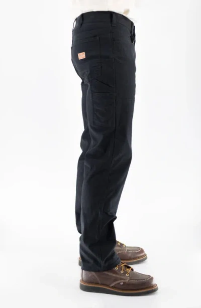 Devil-dog Dungarees Stretch Twill Carpenter Pants In Black
