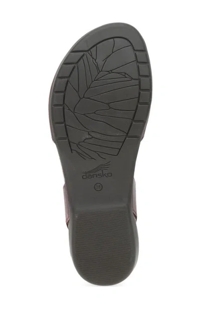 Dansko Rowan Flat In Burgundy