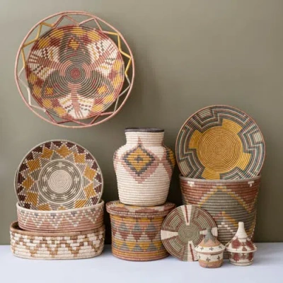 Maadili Collective Zig Zag Bread Basket