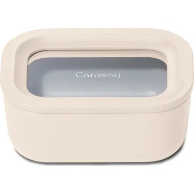 Caraway Mini Rectangle Glass Food Storage Container In Neutral