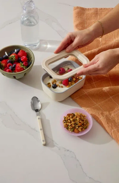 Caraway Mini Rectangle Glass Food Storage Container In Neutral