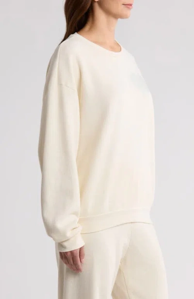 Aviator Nation Glitter Heart Crewneck Sweatshirt