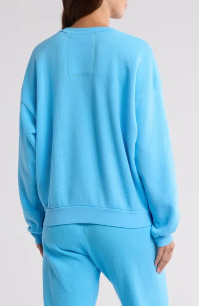 Aviator Nation Glitter Heart Crewneck Sweatshirt