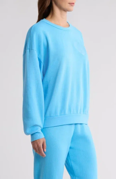Aviator Nation Glitter Heart Crewneck Sweatshirt