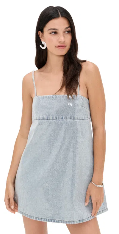 Retroféte Nadiya Denim Dress Coastline In Blue