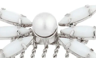 Brides And Hairpins Brides & Hairpins Seira Opal & Faux Pearl Hair Comb
