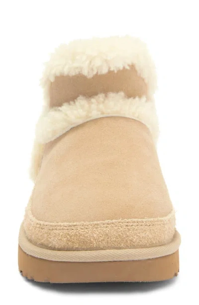 Ugg(r) Classic Ultra Mini Spillseam Genuine Shearling Bootie