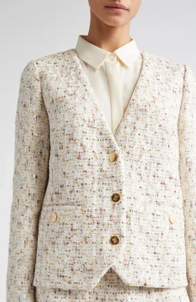Giambattista Valli Sequin Bouclé Tweed Jacket