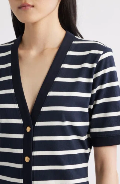 Frame The Striped Sailor Organic Cotton Midi Dress