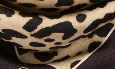 Valentino Garavani Leopard Print Silk Square Scarf