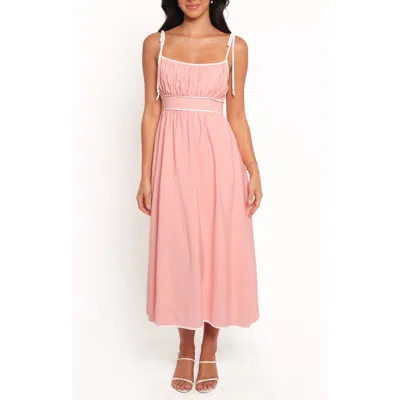 Petal And Pup Petal & Pup Tie Strap Maxi Dress In Pink