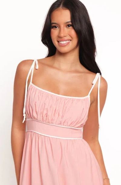 Petal And Pup Petal & Pup Tie Strap Maxi Dress In Pink
