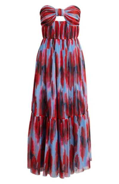 Hutch Bow Front Strapless Maxi Dress