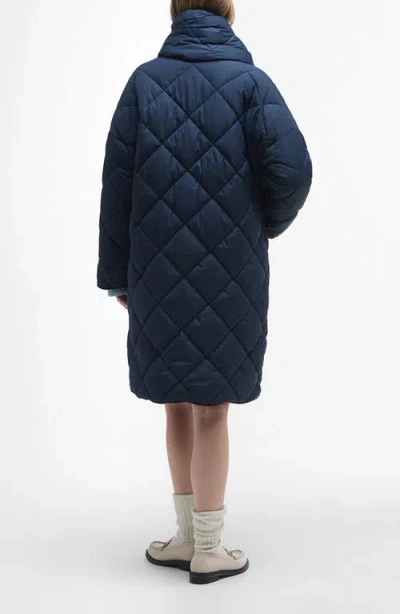 Barbour Brigitte Quilted Coat With Removable Scarf