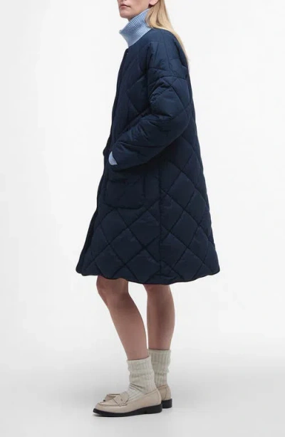 Barbour Brigitte Quilted Coat With Removable Scarf