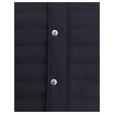 Brunello Cucinelli Dark Blue Nylon Short Jacket