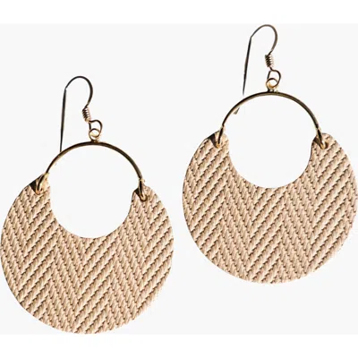 Nickel & Suede Ninas Leather Earrings