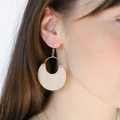 Nickel & Suede Ninas Leather Earrings