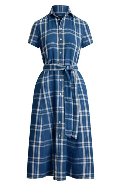 Polo Ralph Lauren Plaid Linen Shirtdress