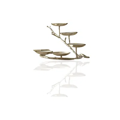 Marleth Silver Branch Design Six-bowl Serving Stand