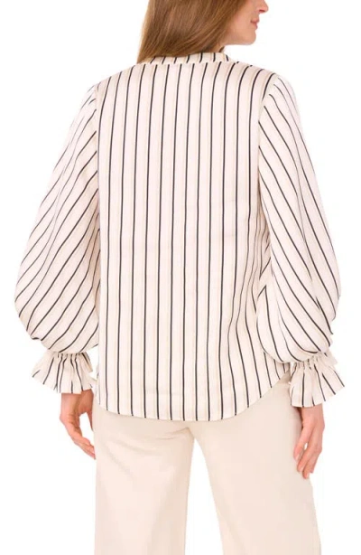 Vince Camuto Ruffle Cuff Top In Neutral