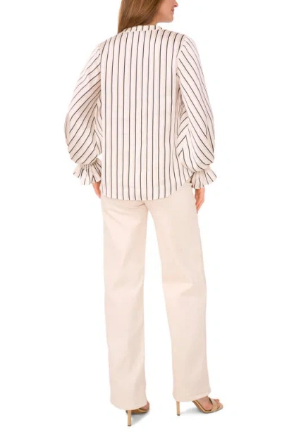Vince Camuto Ruffle Cuff Top In Neutral
