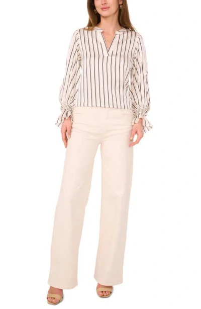 Vince Camuto Ruffle Cuff Top In Neutral