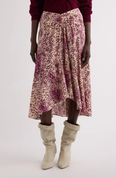 Isabel Marant Olena Stretch Silk Midi Skirt