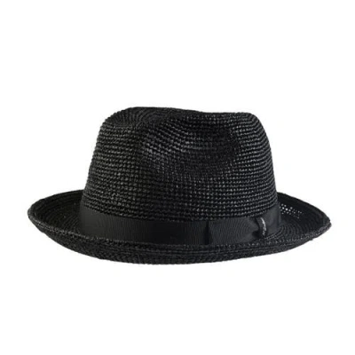 Wigens Raffia Straw Hat With Grosgrain Hatband