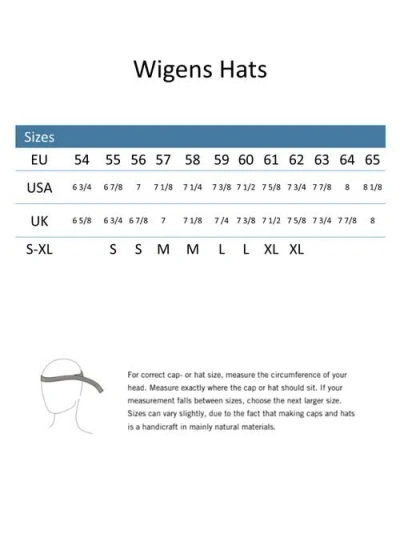 Wigens Raffia Straw Hat With Grosgrain Hatband
